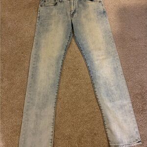 American Eagle Outfitters Men's Faded Blue Skinny Jeans